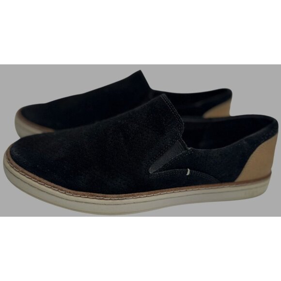 UGG Tan & Black Suede Slip-On Shoes Womens Size 9 - Picture 7 of 7